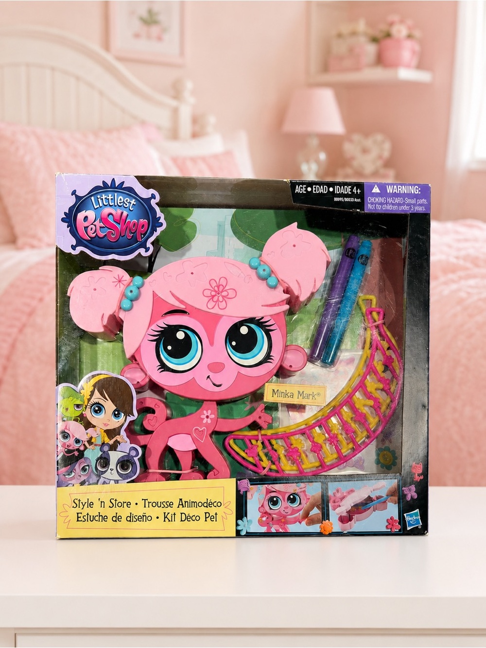 Littlest Pet Shop- NIB Minka Mark Pink Style 'n Store Kids Toy